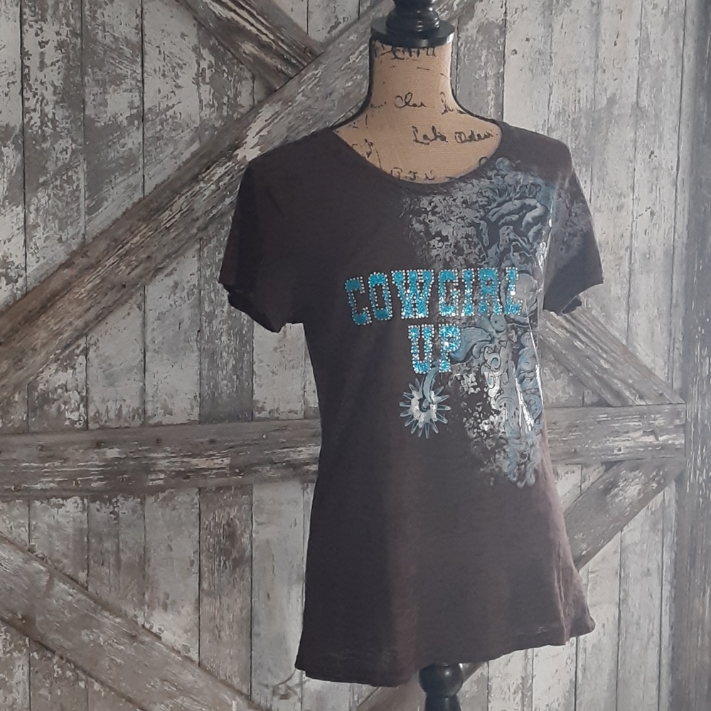 Cowgirl up tee